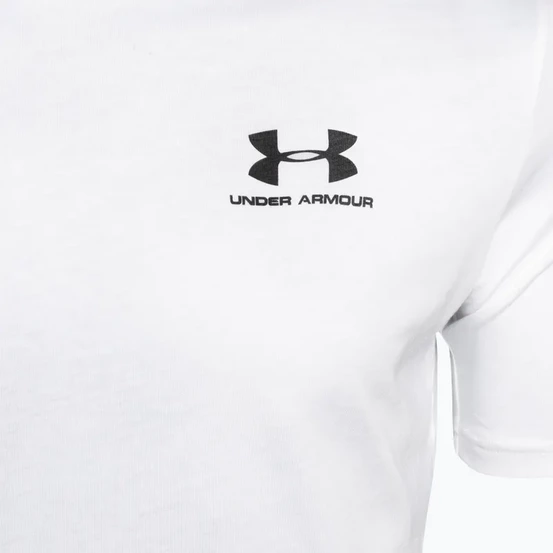 Tričko UA SS LEFT CHEST TEE white