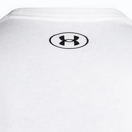 Tričko UA SS LEFT CHEST TEE white