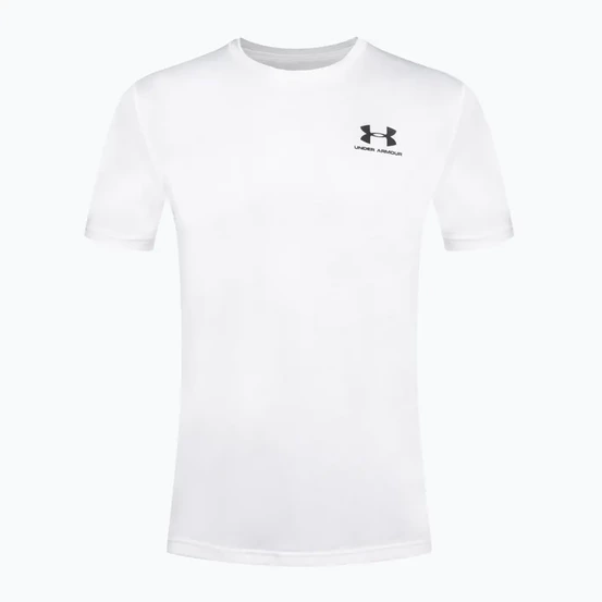 Tričko UA SS LEFT CHEST TEE white