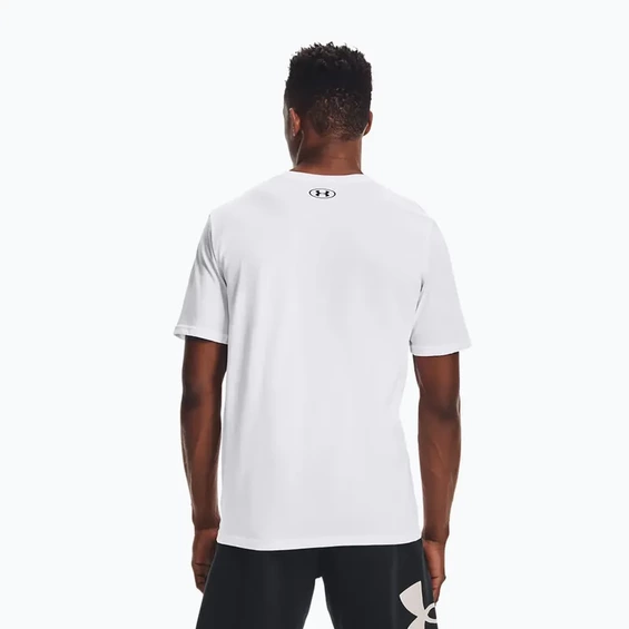 Tričko UA SS LEFT CHEST TEE white